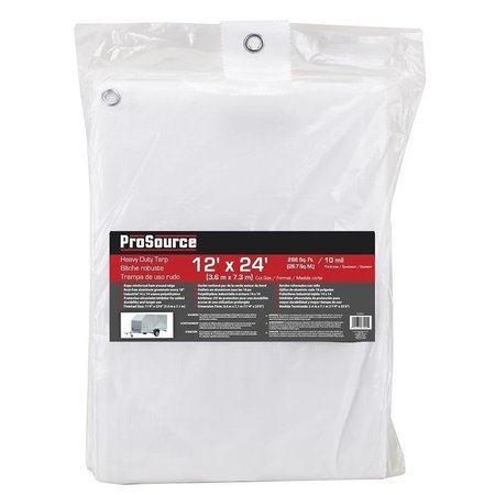 PROSOURCE 10 Mil Tarp, White, Plastic TW1224